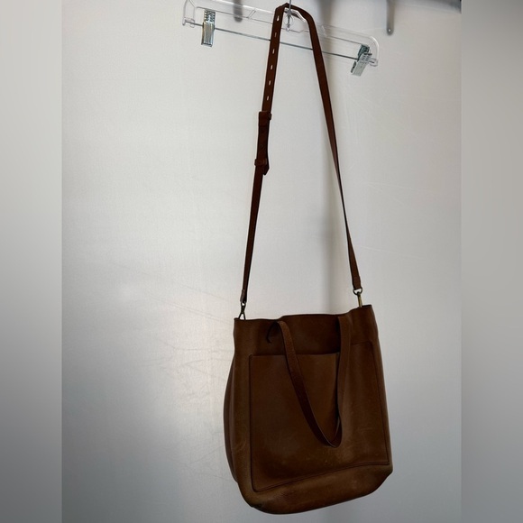 MADEWELL 100% TAN LEATHER SHOULDER STRAP CROSSBODY BAG - Picture 5 of 9